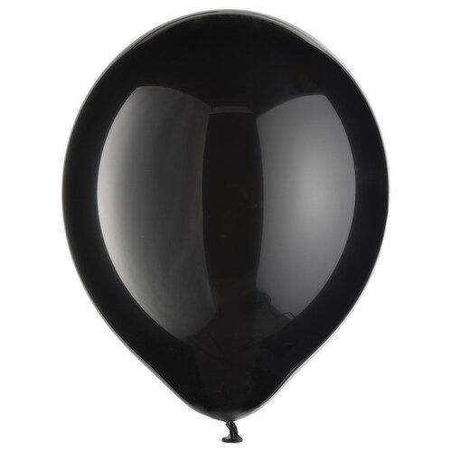 Go Brtly Solid Latex Balloon 12 Rnd Black